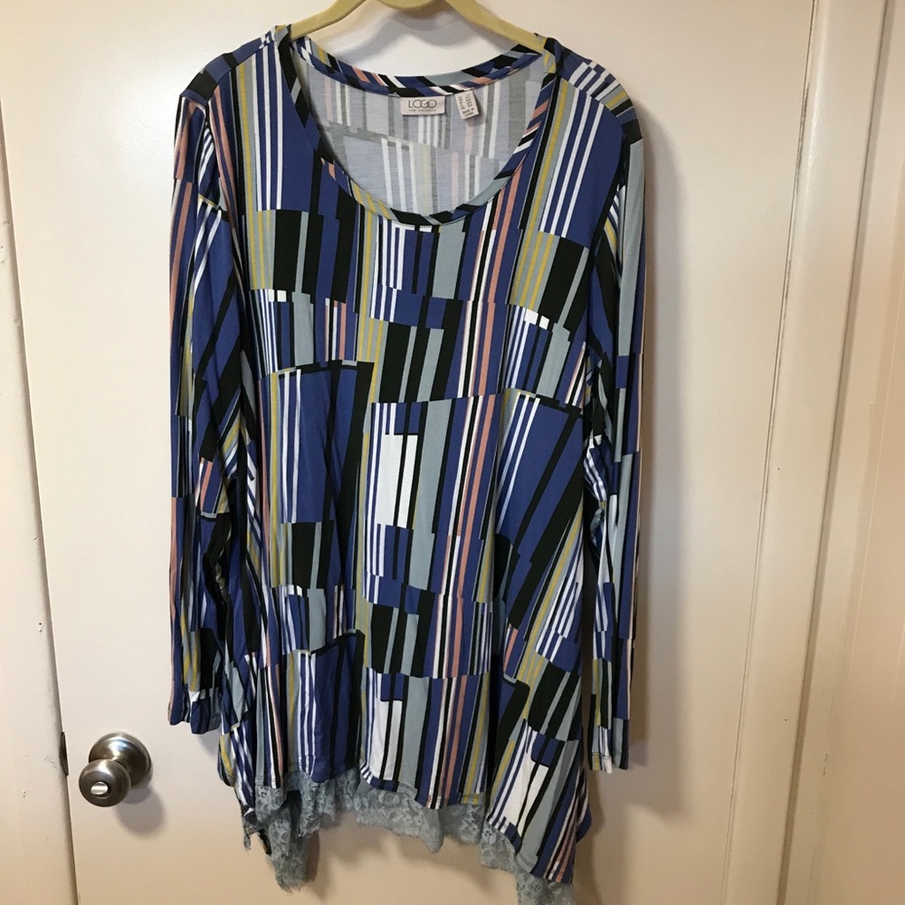 Blue print top